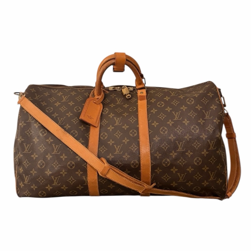 Louis Vuitton 55 Keepall Bandoulière Monogram Canvas w/ Strap